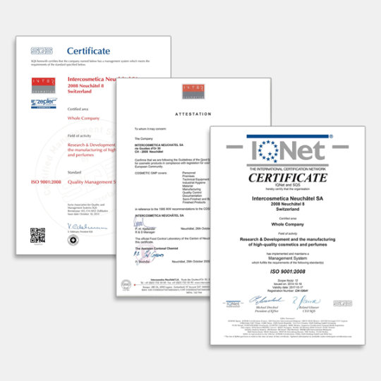 Quality Certificates